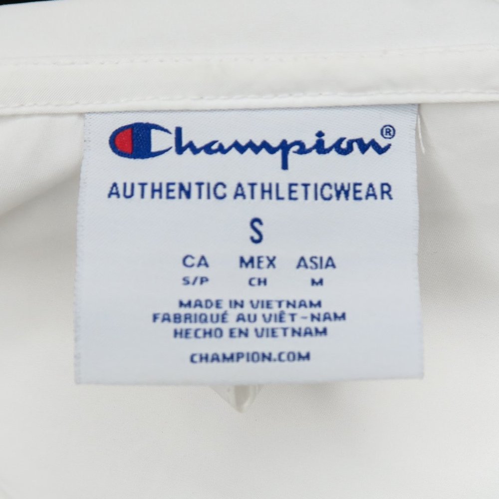 Champion White Pullover Half Zip Windbreaker - image 6